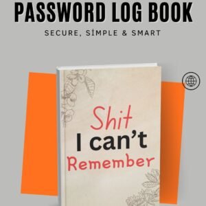 "Password Tracker Printable Log Book – 70 Pages, 200 Accounts Organizer, Instant Download"